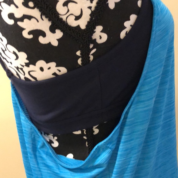 Athleta cross back removable padded bra insert with attached athletic tank top - Picture 7 of 12